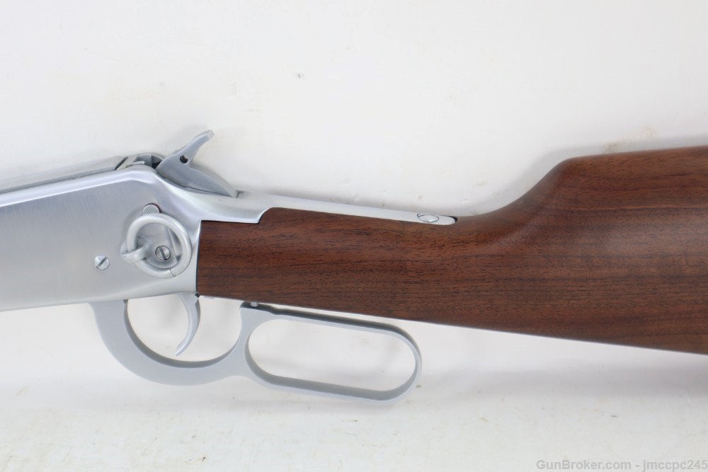 Rare Very Nice Winchester 94AE Brushed Chrome 44 Magnum Lever Action Rifle -img-12