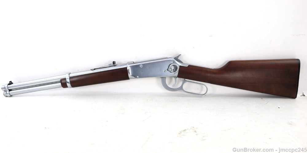 Rare Very Nice Winchester 94AE Brushed Chrome 44 Magnum Lever Action Rifle -img-10