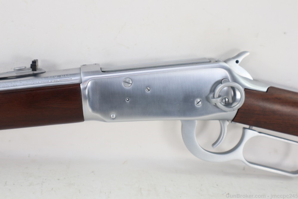 Rare Very Nice Winchester 94AE Brushed Chrome 44 Magnum Lever Action Rifle -img-13