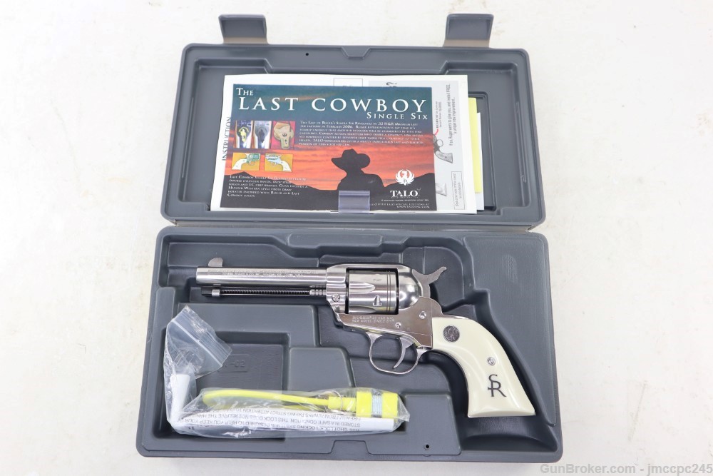 Rare Very Nice Talo Ruger Single Six .32 H&R Mag Last Cowboy Revolver W/Box-img-3