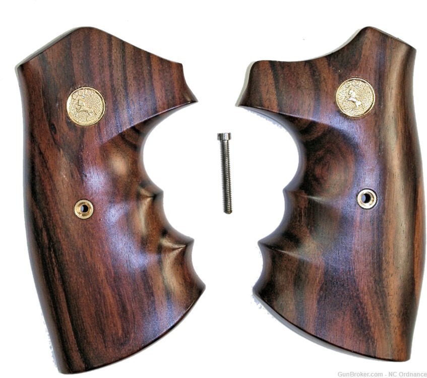Colt Python Rosewood Grips With Medallions-img-0