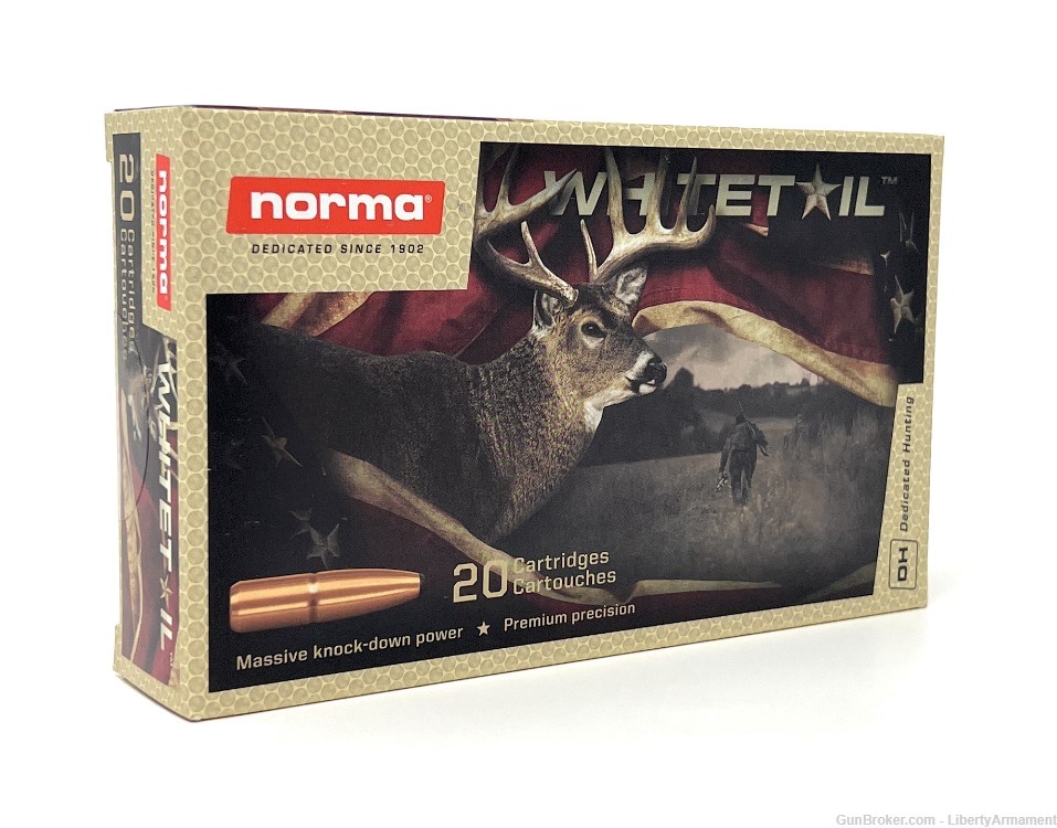 8x57 JS Ammo 196 gr Norma Whitetail Hunting Ammunition 8mm Mauser / 7.92x57-img-2