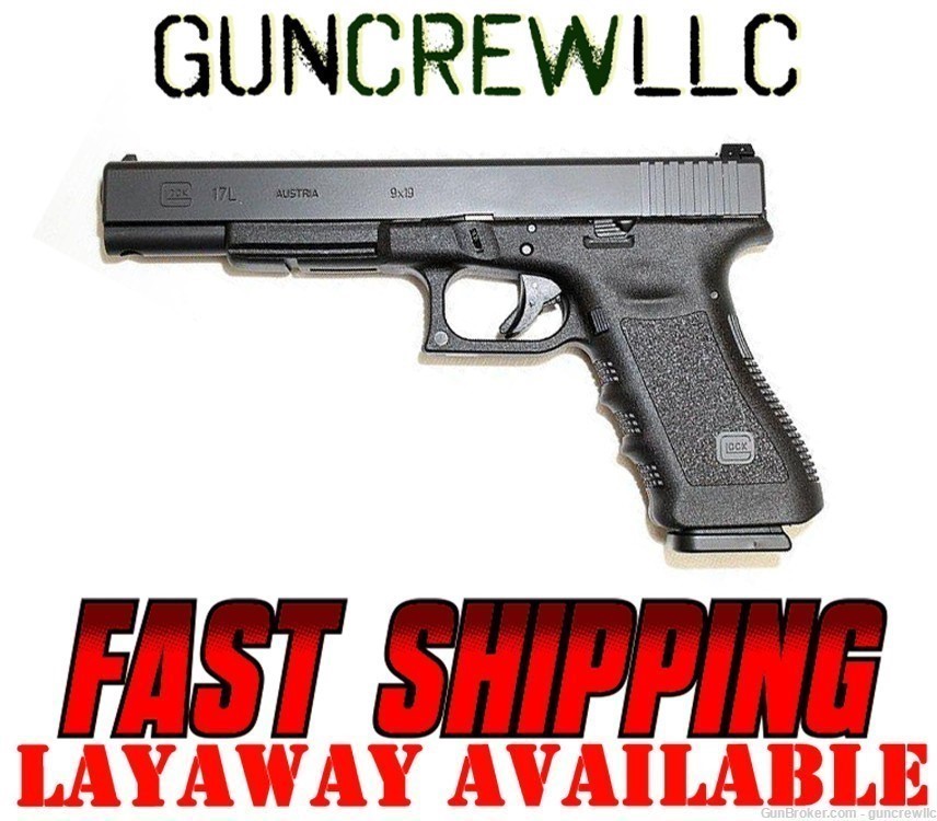 Glock G17L Gen3 G17-L G-17L Gen 3 17 Long Slide 9mm PI1630103 6" Layaway-img-0