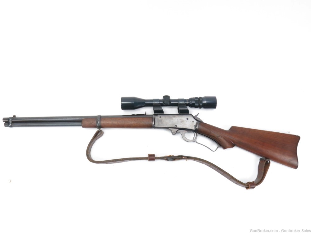 Marlin Model 1893 30-30 20" Lever Action Rifle w/ Scope & Sling - Made 1899-img-0