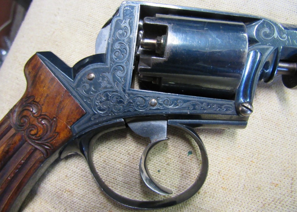 German Suhl Imperial Patent Percussion Revolver British Adams Copy .31-img-19