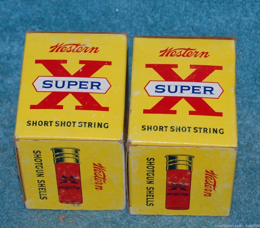  2 Full Vintage Boxes of Western Super-X Short Shot String 28 Gauge Shotgun-img-2