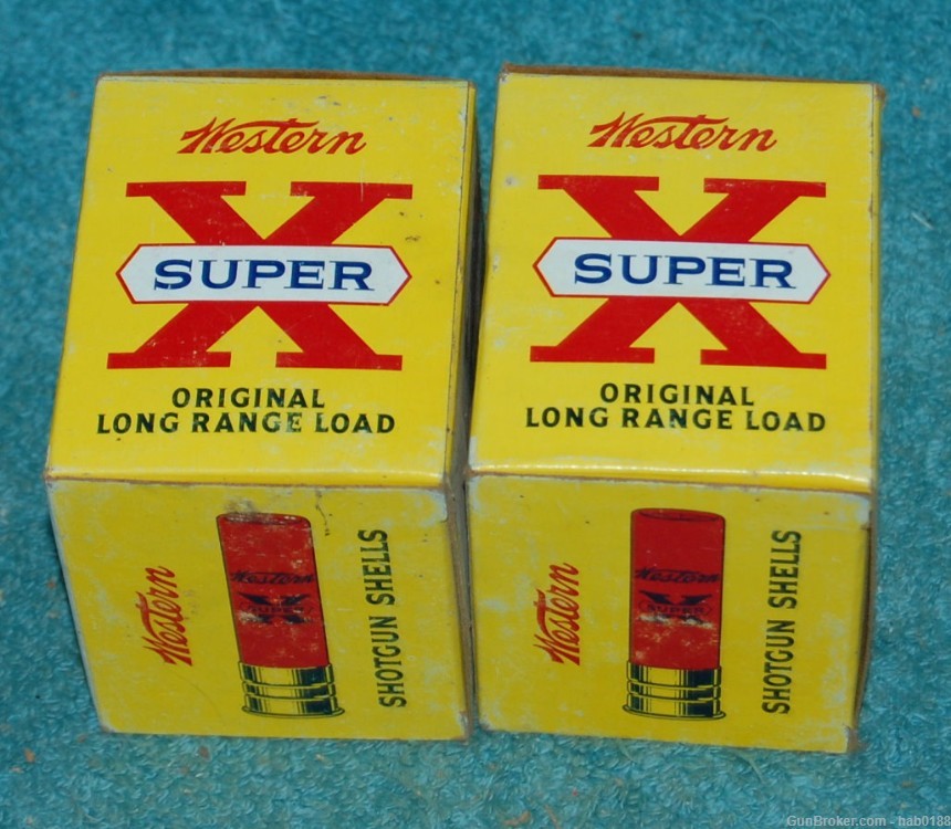  2 Full Vintage Boxes of Western Super-X Short Shot String 28 Gauge Shotgun-img-5