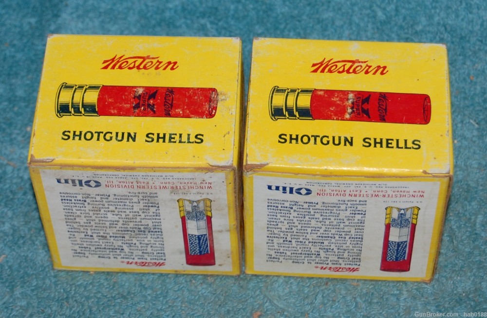  2 Full Vintage Boxes of Western Super-X Short Shot String 28 Gauge Shotgun-img-4