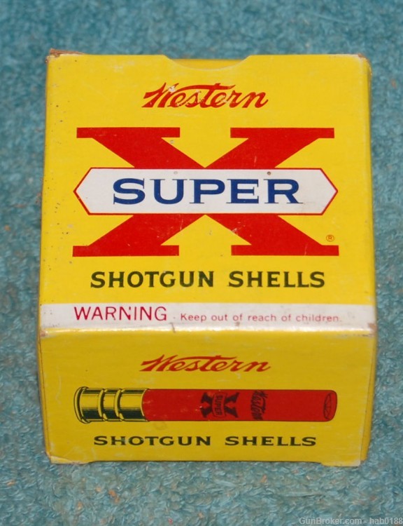 Vintage Full Box Western Super-X Short Shot String 28 Gauge Shotgun Skeet-img-0