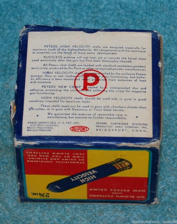 Vintage Full Box of Peters High Velocity Flying Mallard 28 Gauge 2 3/4"-img-3