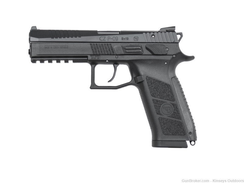 CZ P-09 Pistol 9 mm 4.54 in. Black/Nitride 10+1 rd. Fixed Sights-img-0
