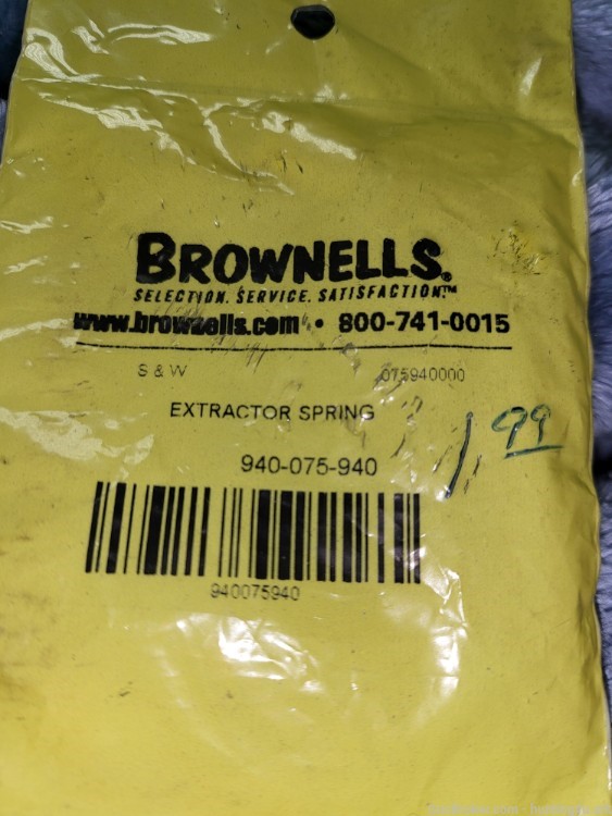 Brownells S&W 075940000 Extractor Spring -img-0