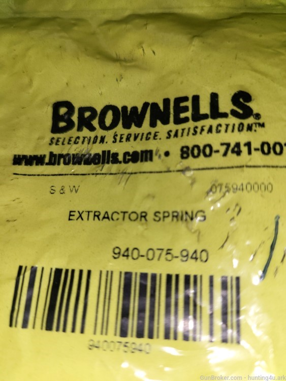 Brownells S&W 075940000 Extractor Spring -img-1