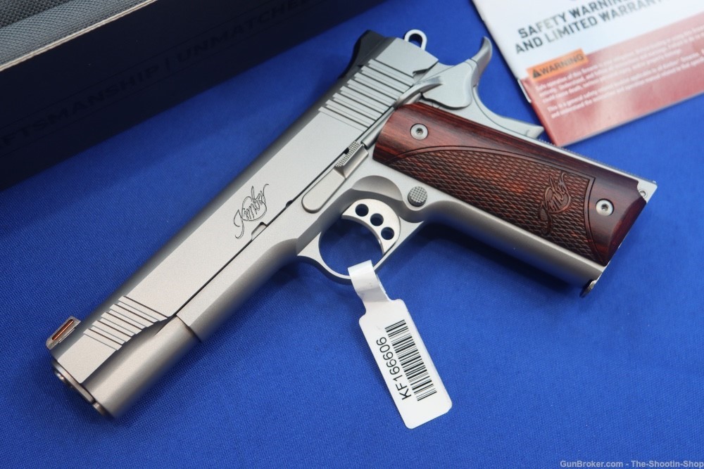 Kimber Model Stainless II 1911 Pistol 10MM 5" Match NEW SA FO SS Wood Grip-img-1