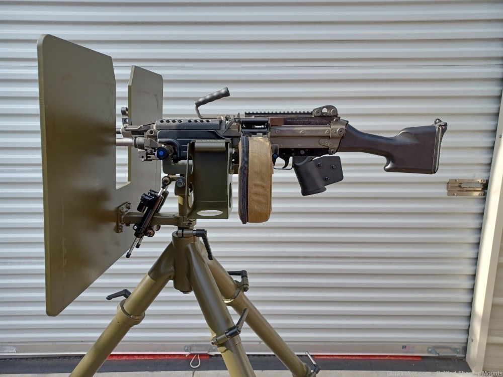 Custom M240 / M249 Dual Purpose Mount with Heavy AA Tripod & Armor Shield-img-7