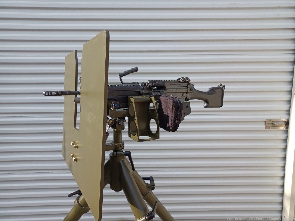 Custom M240 / M249 Dual Purpose Mount with Heavy AA Tripod & Armor Shield-img-5