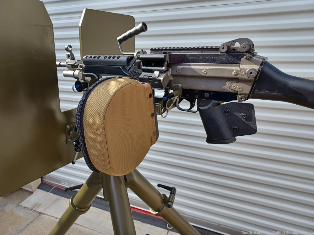 Custom M240 / M249 Dual Purpose Mount with Heavy AA Tripod & Armor Shield-img-8