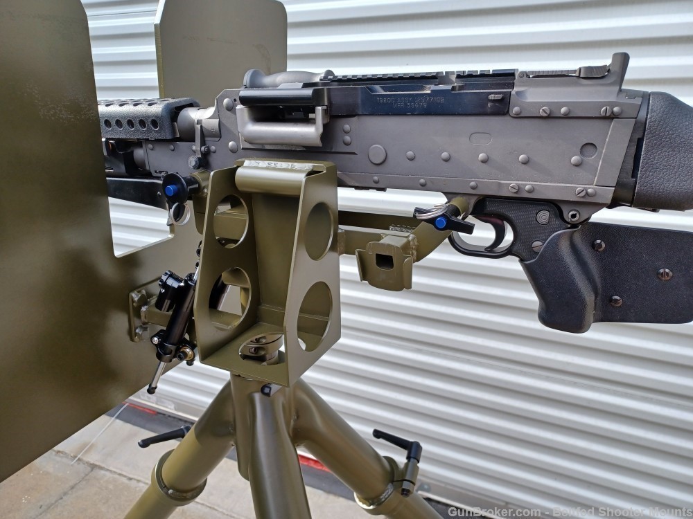 Custom M240 / M249 Dual Purpose Mount with Heavy AA Tripod & Armor Shield-img-21