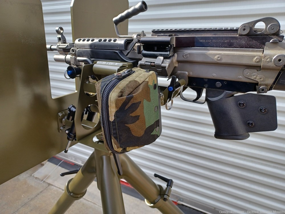 Custom M240 / M249 Dual Purpose Mount with Heavy AA Tripod & Armor Shield-img-6