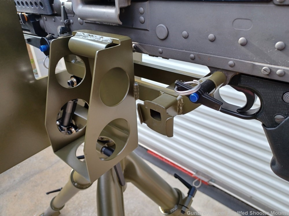 Custom M240 / M249 Dual Purpose Mount with Heavy AA Tripod & Armor Shield-img-18