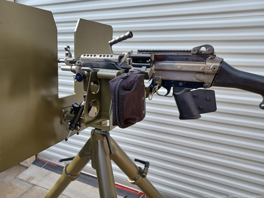 Custom M240 / M249 Dual Purpose Mount with Heavy AA Tripod & Armor Shield-img-4