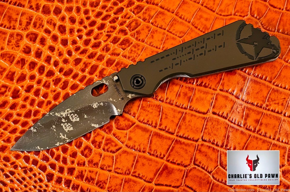 MICK STRIDER/BLACKSIDE CUSTOMS SMF MORSE CODE Ti DIGICAM KNIFE 1 OF 25 MADE-img-0