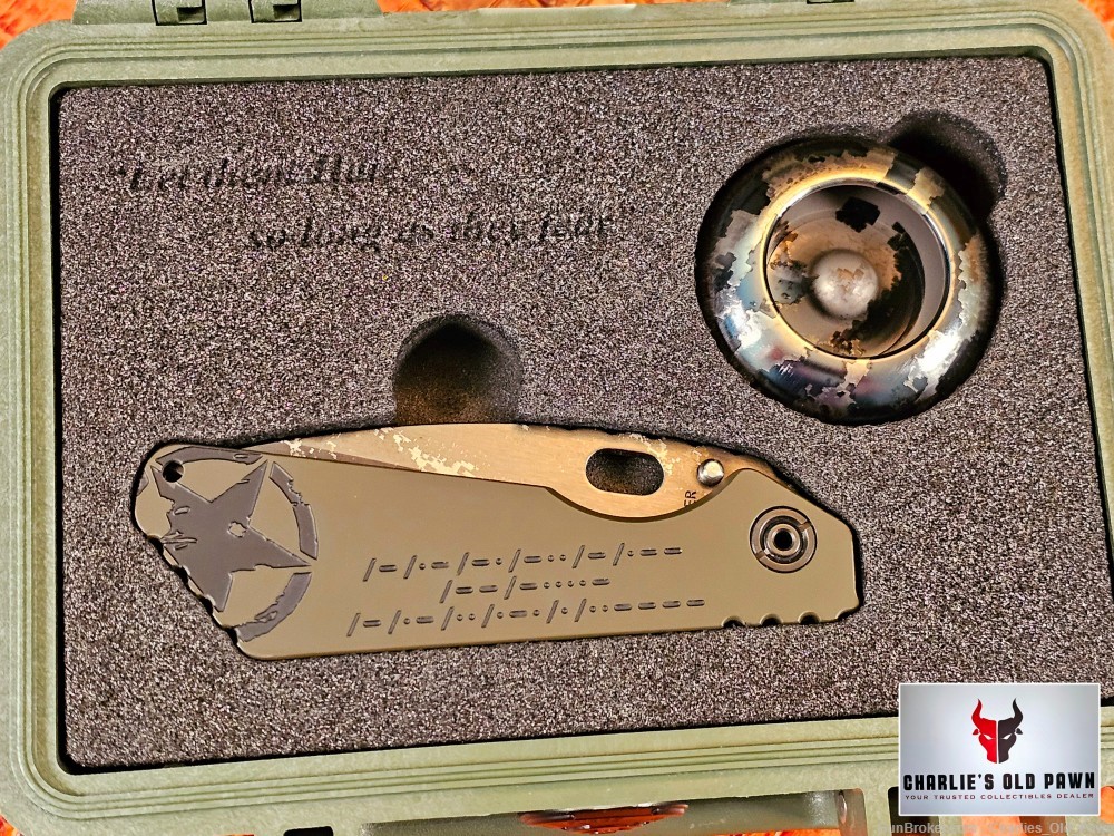 MICK STRIDER/BLACKSIDE CUSTOMS SMF MORSE CODE Ti DIGICAM KNIFE 1 OF 25 MADE-img-5