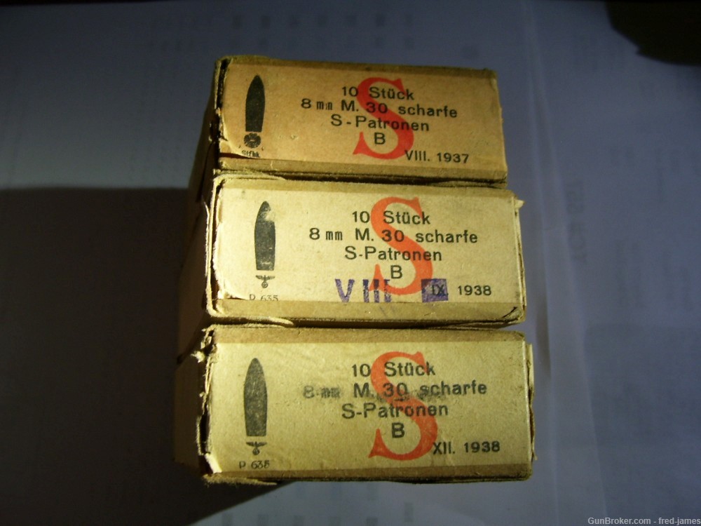 Three Boxes German WW2 8MM Steyr-img-0