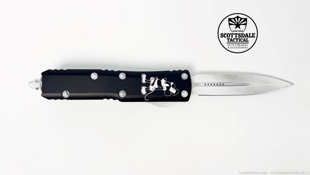 Microtech UTX-85 D/E Steamboat Willie Out The Front Knife-img-0
