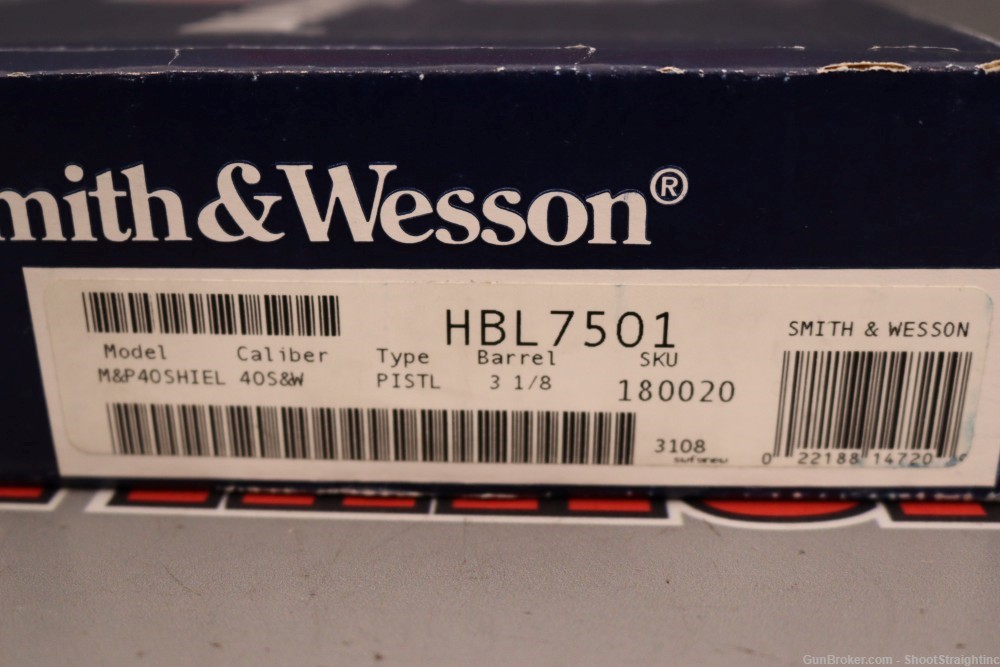 Smith & Wesson M&P40 Shield .40 S&W 3.125"bbl TS w/Box-img-1
