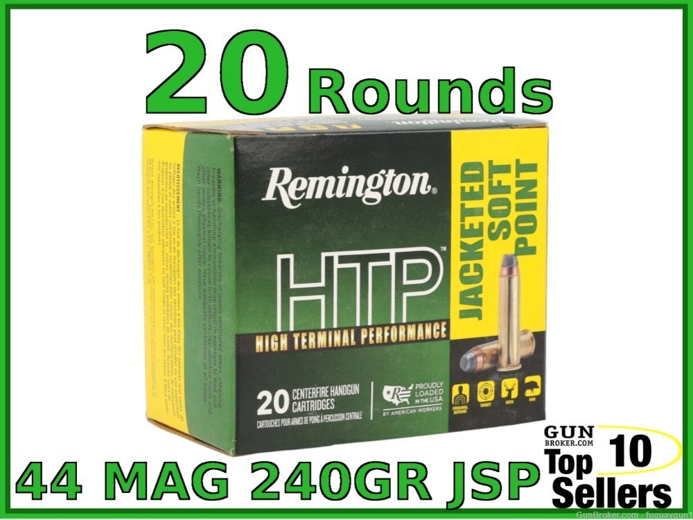 Remington High Terminal Performance 44 Mag Ammo 240GR 44-img-0
