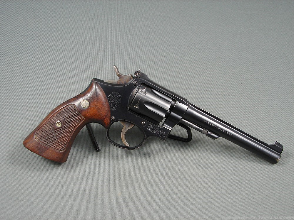S&W Smith & Wesson K22 "Masterpiece" 3rd Model Pre 17 22LR 6" Mfg 1951-img-1