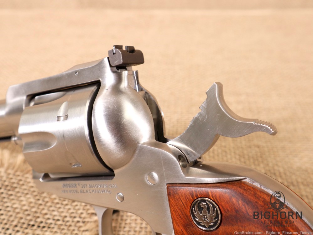 Ruger New Model Blackhawk 6-Shot Satin Stainless .357mag 4.62" SA Revolver-img-24