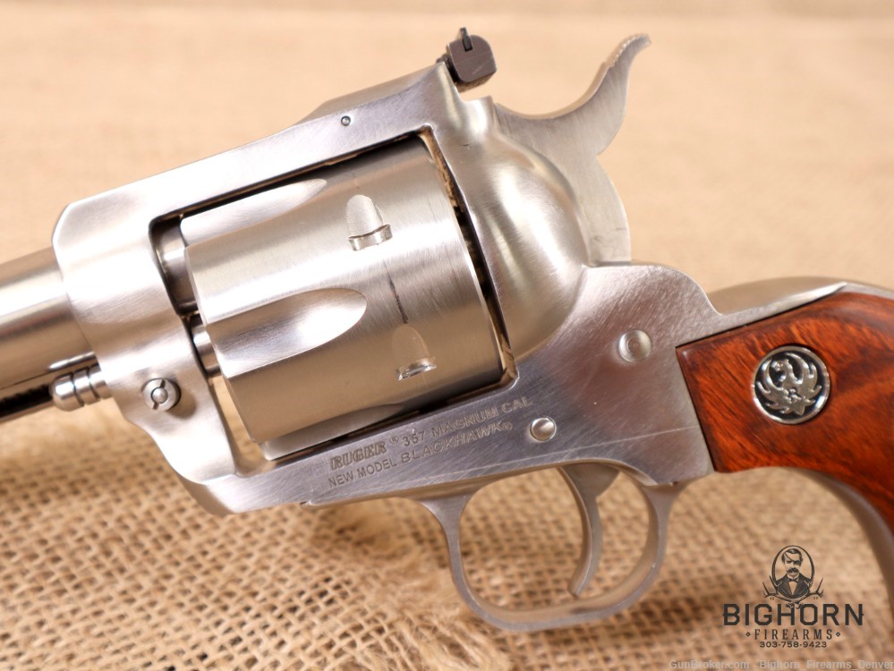 Ruger New Model Blackhawk 6-Shot Satin Stainless .357mag 4.62" SA Revolver-img-16