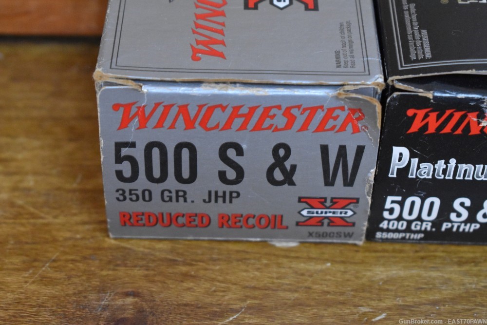 Winchester & Hornady 500 S&W 60 Rounds Ammo Sampler Super X Supreme 9249-img-1