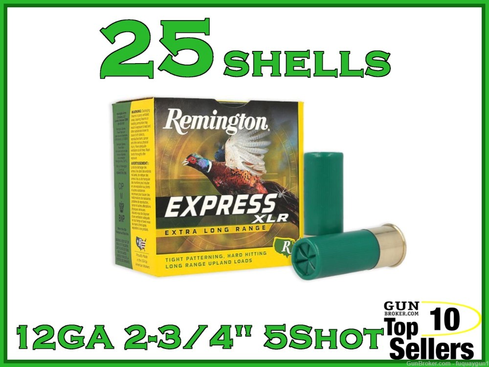 Remington Express Long Range 2 3/4" 12GA #5 Shot 20147 25CT-img-0