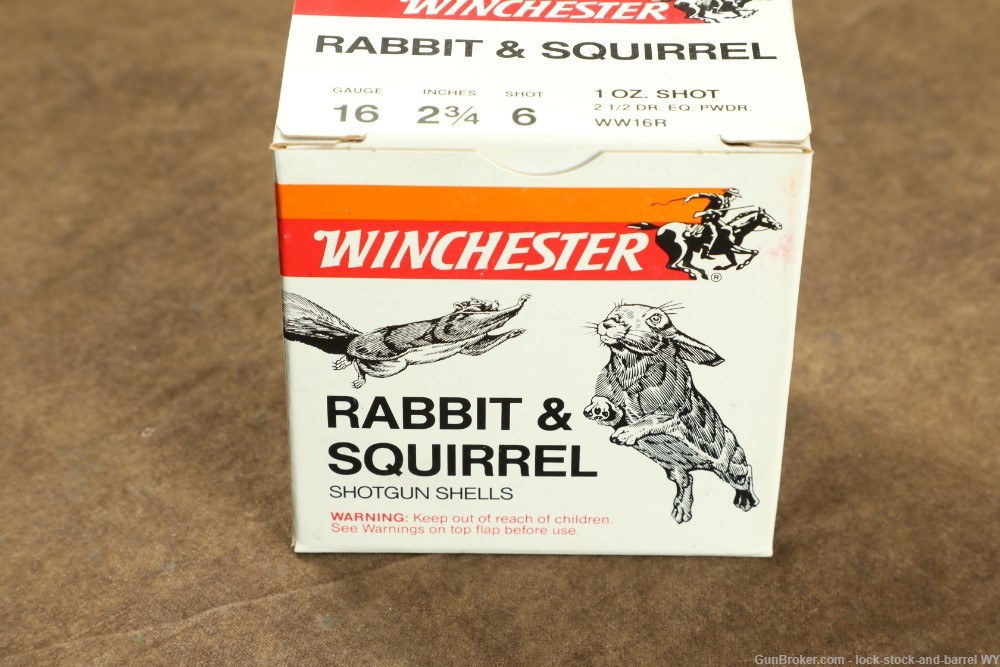 250x Winchester 16 Ga. 2 3/4" #6 Shot Rabbit & Squirrel Shotgun Ammo -img-4