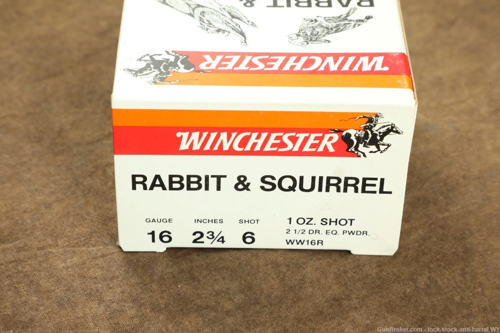 250x Winchester 16 Ga. 2 3/4" #6 Shot Rabbit & Squirrel Shotgun Ammo -img-6
