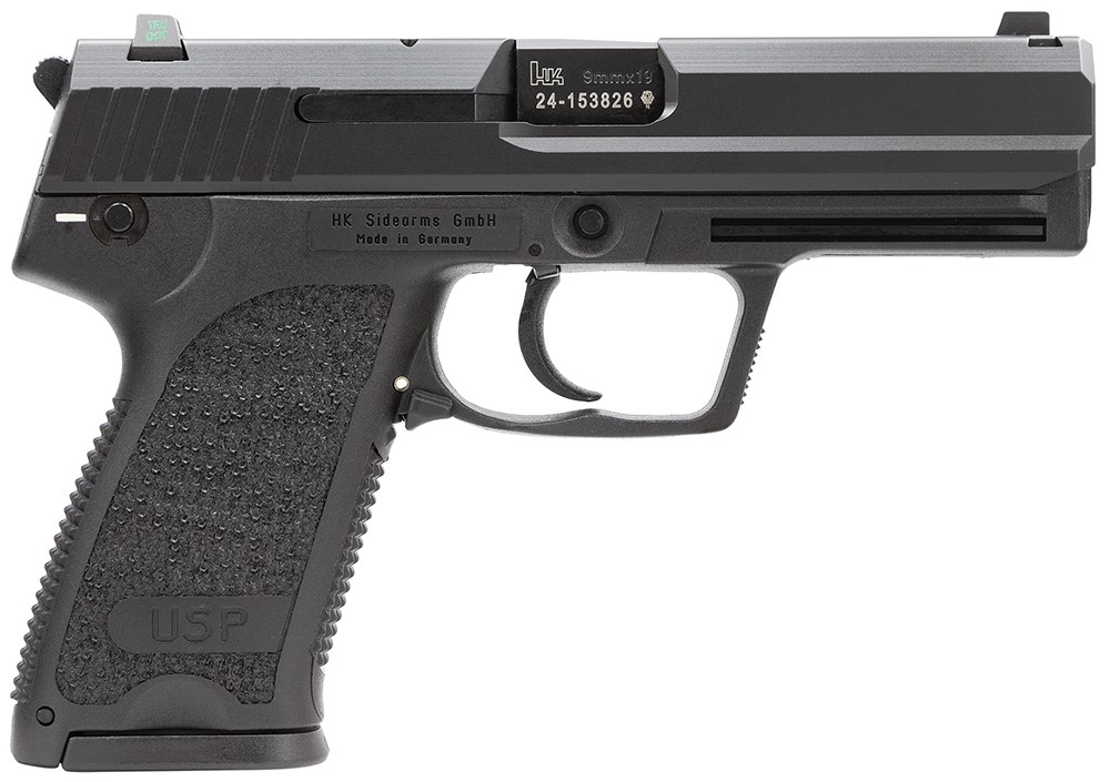 HK  USP Compact V7 LEM 9mm Luger Caliber, 3.58, 13+1, Black -img-0