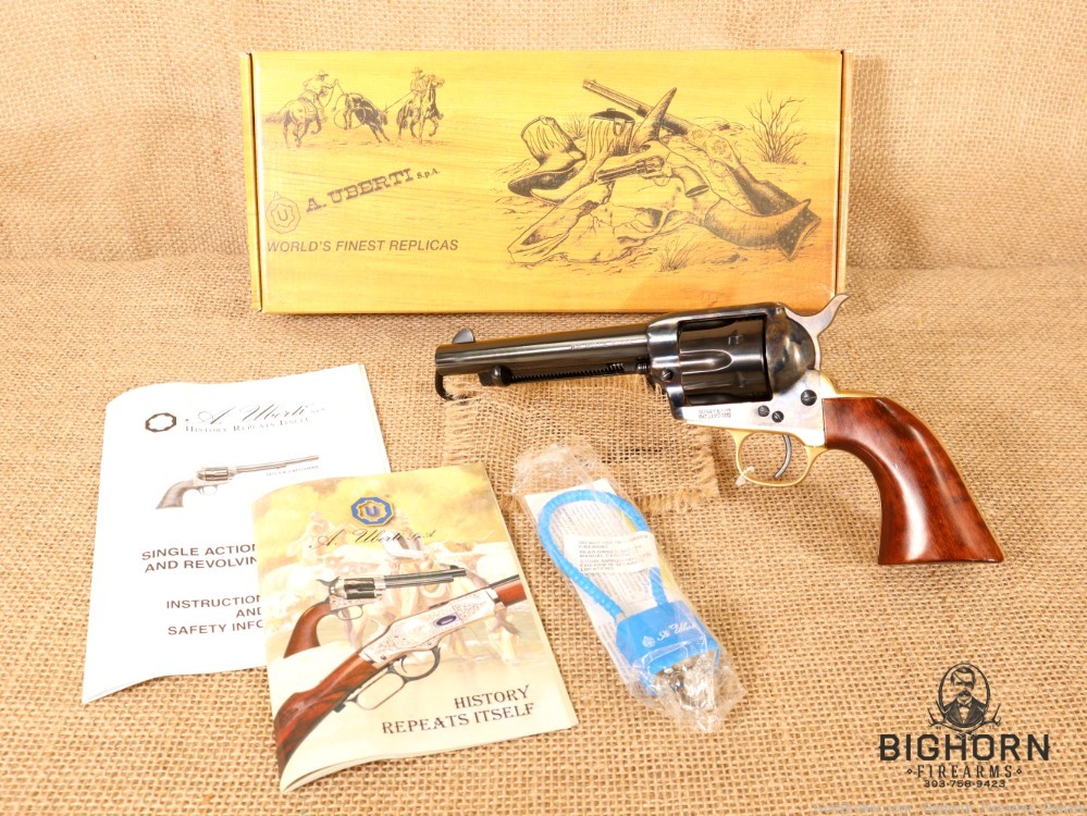 A. Uberti 1873 Cattleman SA .357Mag/.38Spec Case-Hardened 5.5" 6rd Revolver-img-1