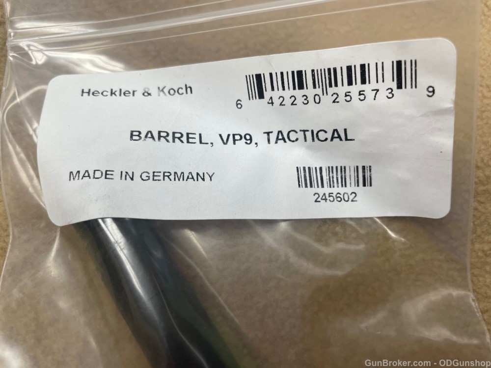 Heckler & Koch H&K VP9 Tactical Barrel 245602 NEW-img-1