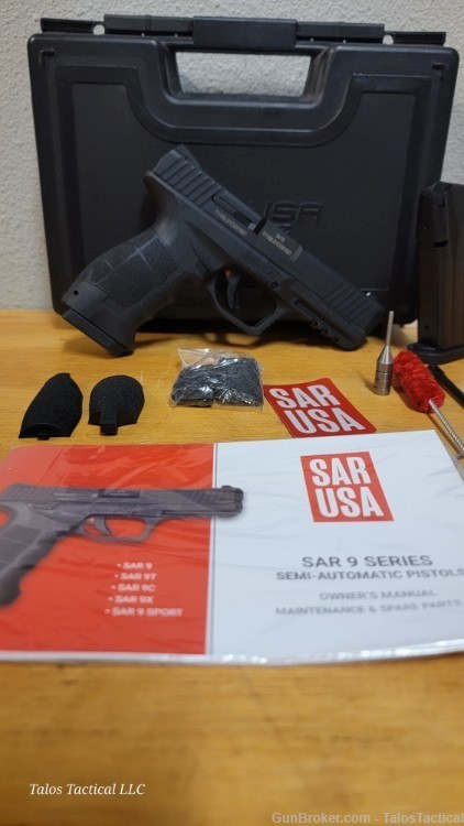 SAR Arms | SAR9T | Black 2x Magazines | Cleaning rod/tool| SAR9TBL-img-0
