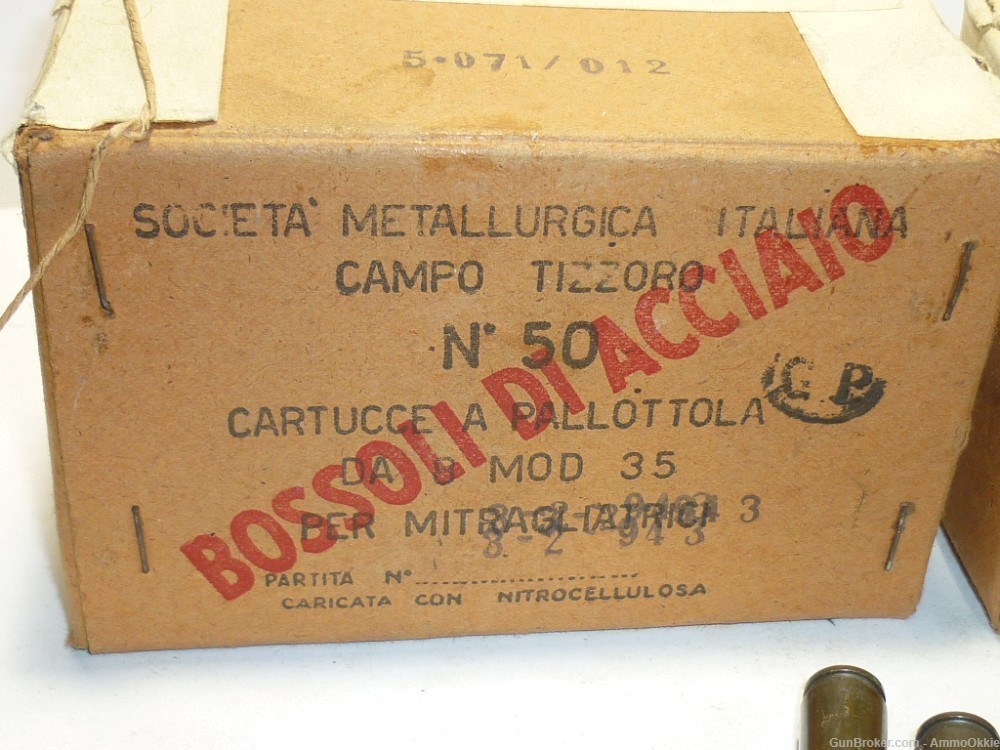 5rd - 8x59 BREDA - ITALIAN WW2 - Mod 1937 - Brass or Steel Cased - 8x59RB-img-5