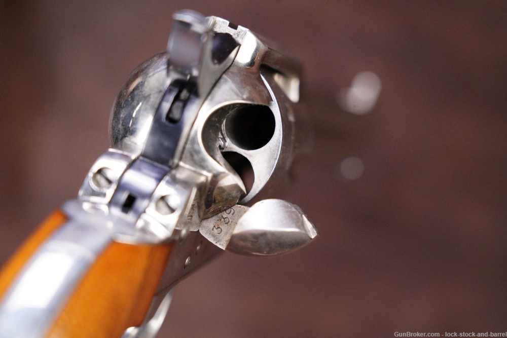 Uberti Iver Johnson Cattleman Nickel .45 Colt 7.5” Single Action Revolver-img-15