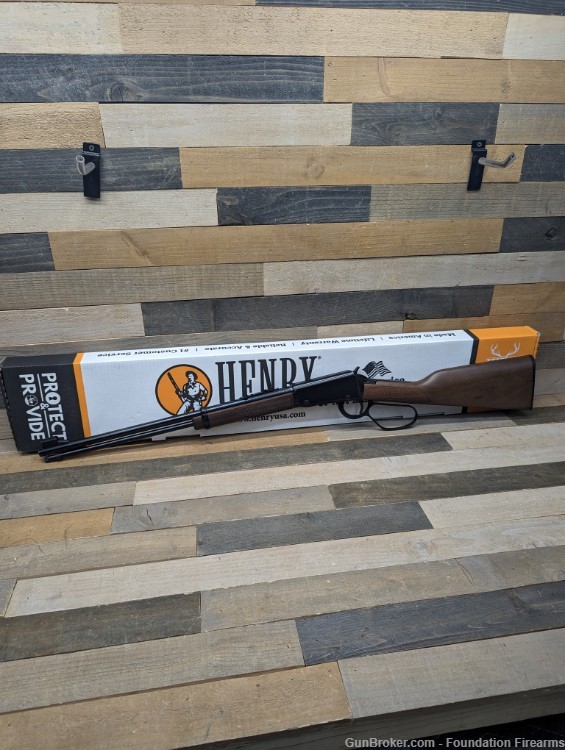 NEW - Henry H001MLL - Large Loop .22 Mag Lever Action Rifle -img-1