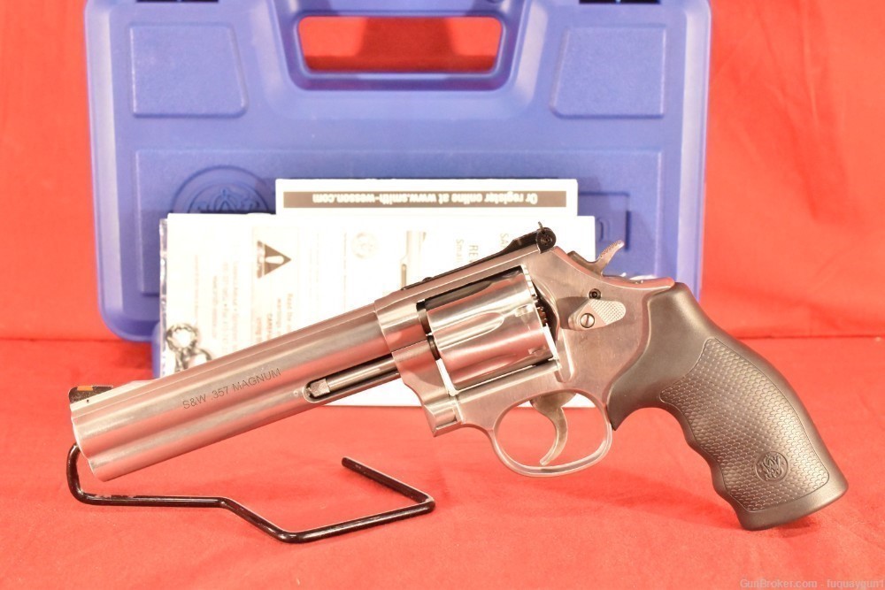 S&W Model 686 Plus 357 Mag 38 Spl 7rds 6" 164198 Stainless L Frame 686-Plus-img-1