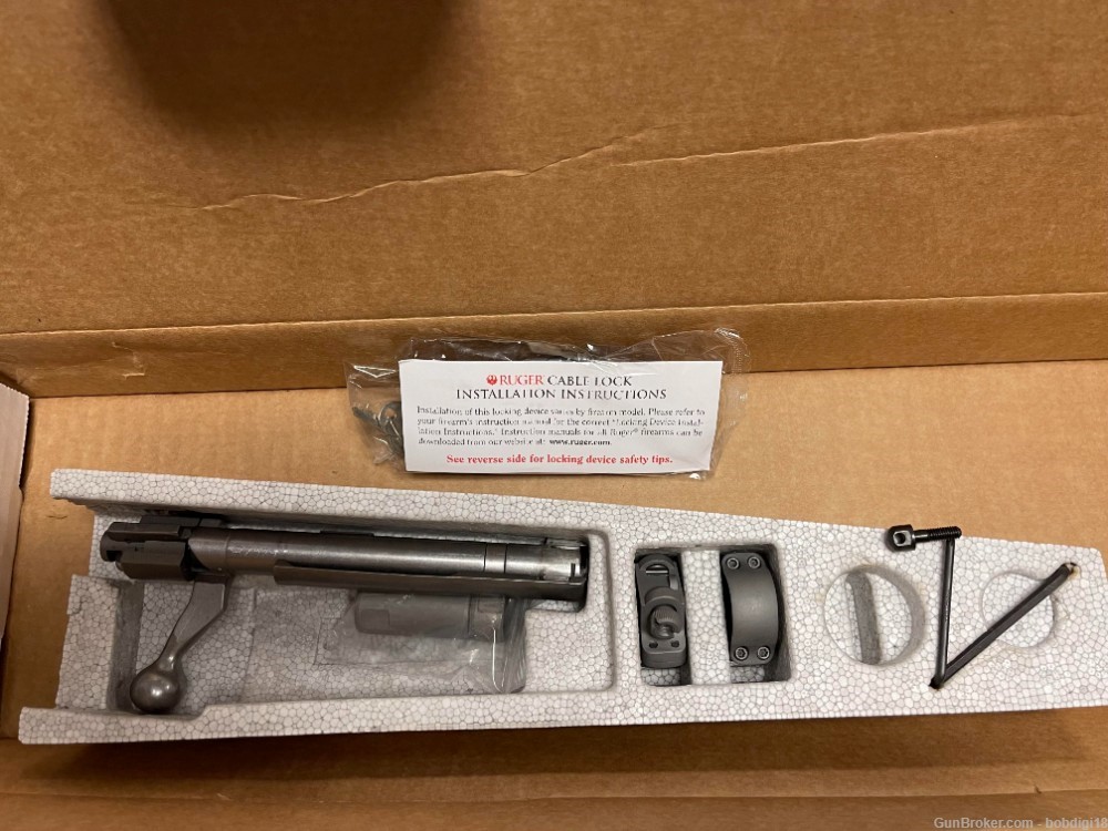 Ruger Hawkeye Guide Gun .375 Ruger (LEFT HAND) SS 20" 47124 NO CC FEES-img-2