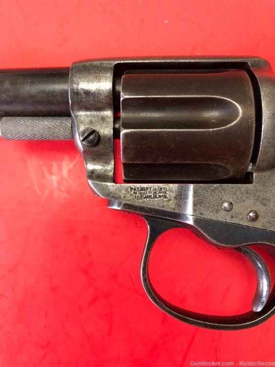 Colt Antique Model 1877 Lightning D. A. 38 Colt 3.5” Mfg 1893-img-7