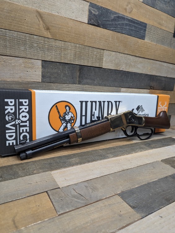 NEW - Henry - Golden Big Boy Mares Leg .45 Colt Lever Action Pistol-img-0