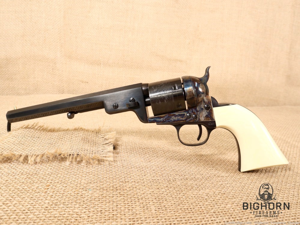 Uberti Model 1851 Navy "WILD BILL" 7.5" 6-shot Revolver .38 Special W/ BOX-img-0